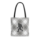 Bigfoot (grey/tan plaid) -  Tote Bag