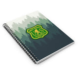 Sasquatch forest service sign - Spiral Notebook - Ruled Line