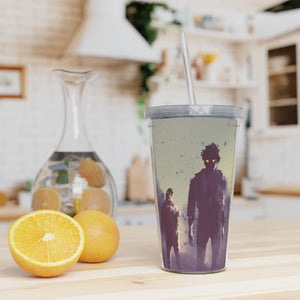 Zombies - Plastic Tumbler with Straw