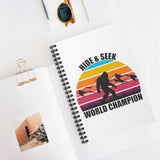 Bigfoot Hide and Seek Champions - Spiral Notebook - Ruled Line