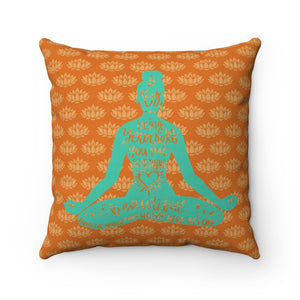 By Being Yourself... - Spun Polyester Square Pillow