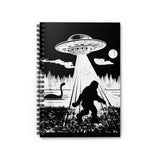 Bigfoot abduction - Spiral Notebook - Ruled Line