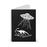 Loch Ness Monster abduction (Black) - Spiral Notebook - Ruled Line