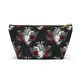 Heart and Roses - Accessory Pouch w T-bottom