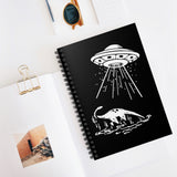 Loch Ness Monster abduction (Black) - Spiral Notebook - Ruled Line