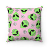 Hippie Alien - Spun Polyester Square Pillow