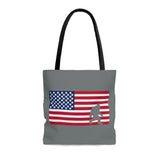 Bigfoot in American Flag -  Tote Bag