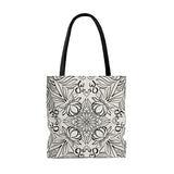 Lotus pattern (white) - Tote Bag