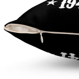 Roswell 1947 (black) - Spun Polyester Square Pillow