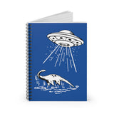 Loch Ness Monster abduction - (Blue) - Spiral Notebook - Ruled Line