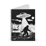 Bigfoot abduction - Spiral Notebook - Ruled Line