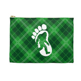 Bigfoot in print (green plaid) - Accessory Pouch