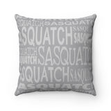 Dark Grey Sasquatch - Spun Polyester Square Pillow