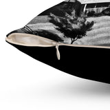 1950's family UFO trip - Spun Polyester Square Pillow