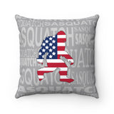 American Sasquatch - Spun Polyester Square Pillow