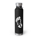 Bigfoot in foot print - 22oz Vacuum Insulated Bottle