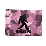 Bigfoot Believe (pink camo) - Accessory Pouch