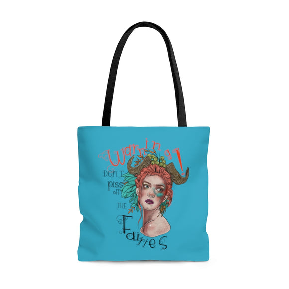 Don't piss off the fairies (blue) - Tote Bag