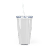 The Cryptid Crew (colored)  - Plastic Tumbler with Straw