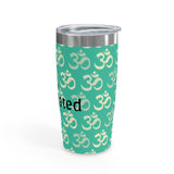 Heavily Meditated (teal) - Ringneck Tumbler, 20oz