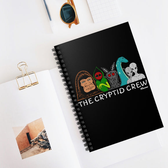 The Cryptid Crew )colored) - Spiral Notebook - Ruled Line