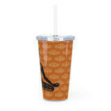 By being yourself - Plastic Tumbler with Straw