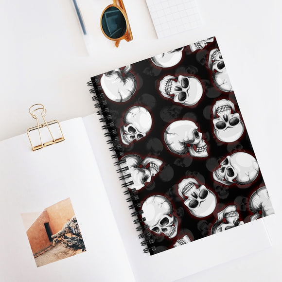 skulls - Spiral Notebook - Ruled Line