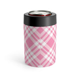 Bigfoot Believe (pink plaid)  - Can Holder