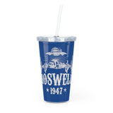 Roswell 1947 - Plastic Tumbler with Straw