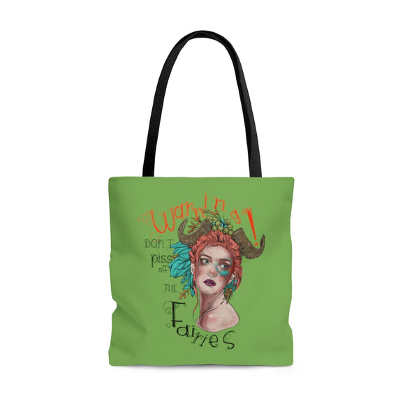 Don't piss off the fairies (green) - Tote Bag