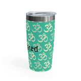 Heavily Meditated (teal) - Ringneck Tumbler, 20oz