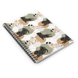 Yoga Pugs - Spiral Notebook - Ruled Line