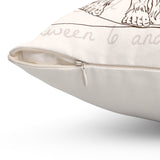 Vitruvian Bigfoot - Spun Polyester Square Pillow