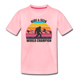 Bigfoot Hide and Seek World Champion - Kids' Premium T-Shirt - pink