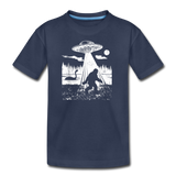Bigfoot Abduction - Kids' Premium T-Shirt - navy