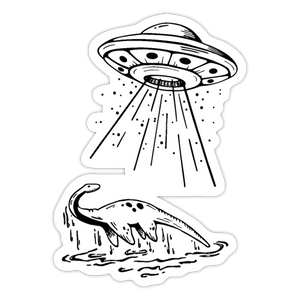Lake Monster abduction - Sticker - white glossy