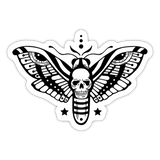 Death Head Moth - Sticker - white glossy
