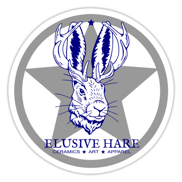Elusive Hare - Sticker - white glossy