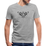 Death Head Moth - Bella Canvas V-Neck T-Shirt - heather gray