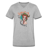 Don't Piss Off The Fairies - Bella Canvas V-Neck T-Shirt - heather gray