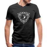 Death Head Moth Full Moon - Bella Canvas V-Neck T-Shirt - black