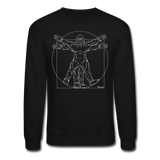Vitruvian Bigfoot - Crewneck Sweatshirt - black