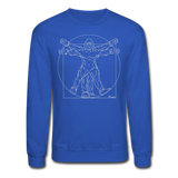 Vitruvian Bigfoot - Crewneck Sweatshirt - royal blue