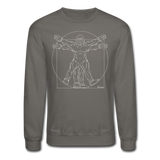 Vitruvian Bigfoot - Crewneck Sweatshirt - asphalt gray