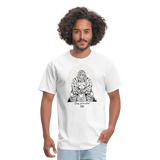 Bigfoot Buddha/Stay Grounded - Unisex Classic T-Shirt - white