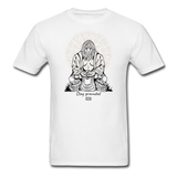 Bigfoot Buddha/Stay Grounded - Unisex Classic T-Shirt - white