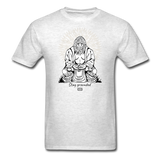 Bigfoot Buddha/Stay Grounded - Unisex Classic T-Shirt - light heather gray