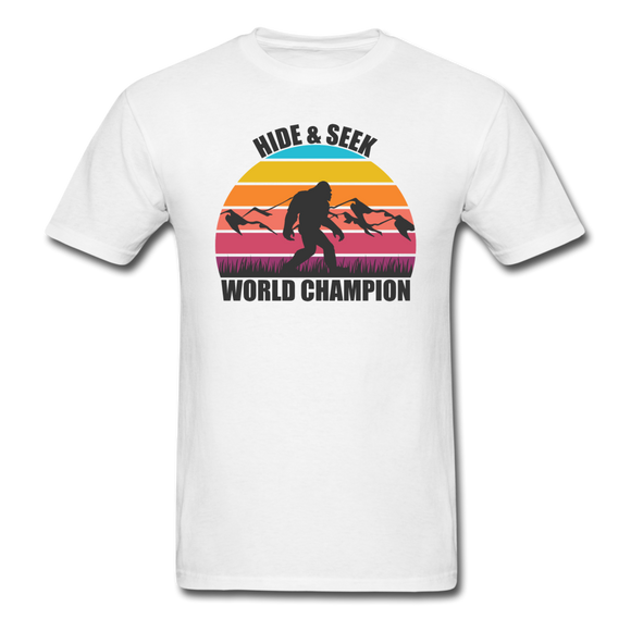 Bigfoot Hide and Seek World Champion - Unisex Classic T-Shirt - white