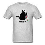Black Cat, What? - Unisex Classic T-Shirt - heather gray