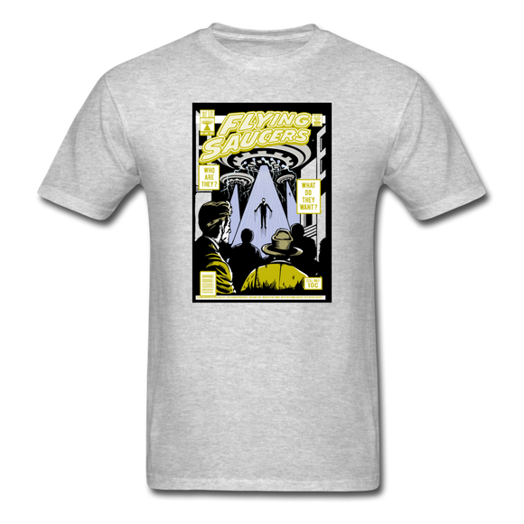 Flying Saucers - Unisex Classic T-Shirt - heather gray
